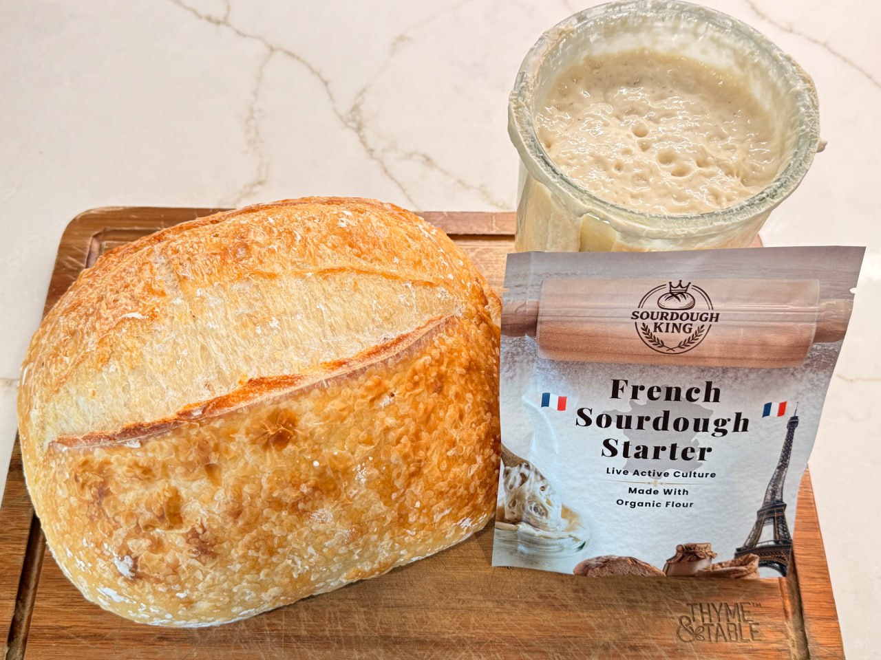 French Sourdough Bread made with Sourdough King starter