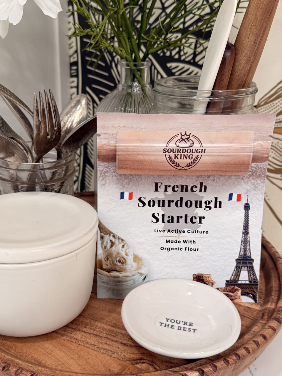 Sourdough King French Sourdough Starter packaging close-up